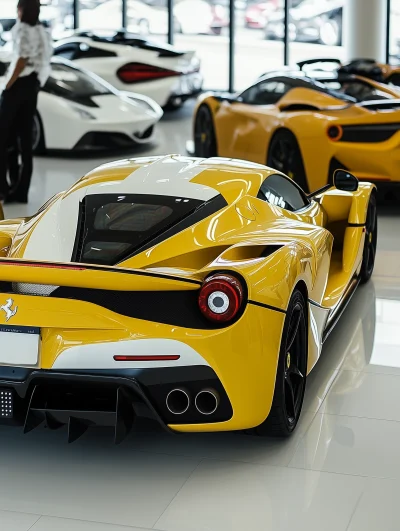 Ferrari LaFerrari Tail in Showroom