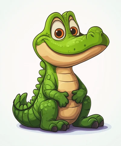 Cute Crocodile Illustration