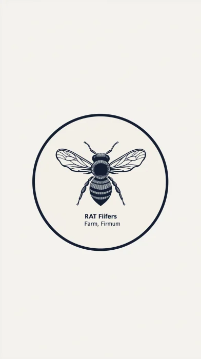 Minimalist Logo for RAT Fifers Farm