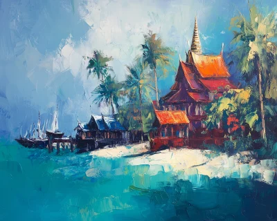 Thai Temple Painting