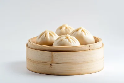 Steamed Buns in Bamboo Steamers