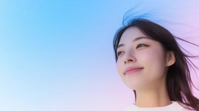 Young Japanese Woman in Nature