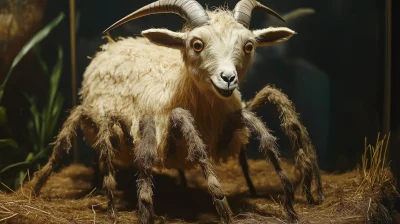 Goat/Spider Taxidermy