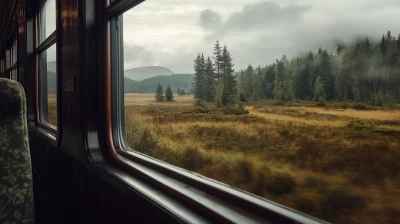 Scenery Outside Train Window