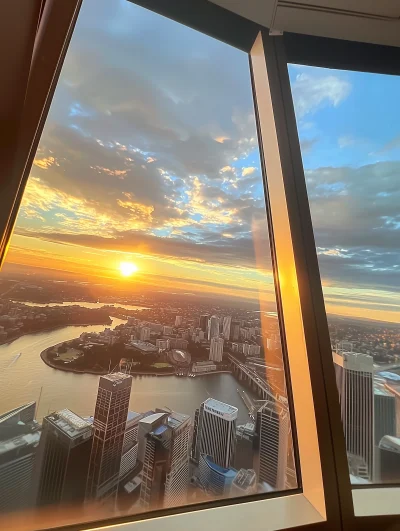 Sunset View from Sydney Tower