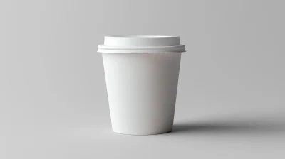 White Paper Coffee Cup Mockup