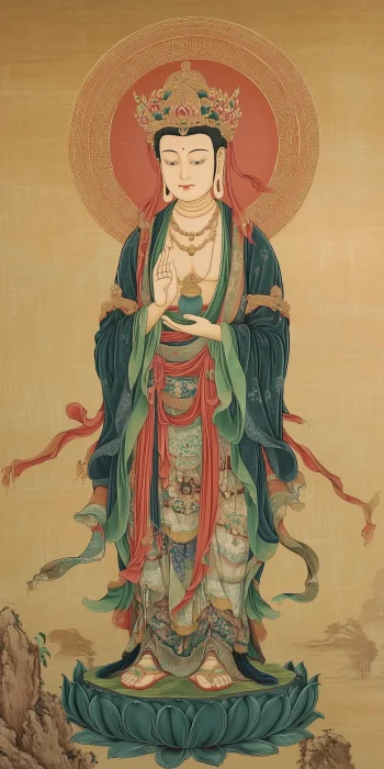 Chinese Bodhisattva Painting