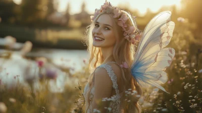 Enchanting Fairy near River