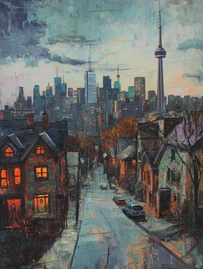 Toronto Cityscape Painting