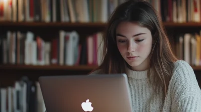 Female Writer at Home