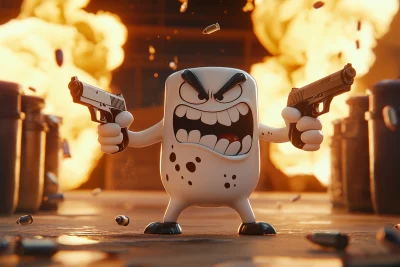 Angry Milk with Guns