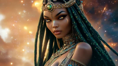 Cinematic Goddess in the Cosmos