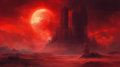 Epic Red Dessert Wasteland