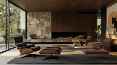 Mid Century Modern Living Room Interior