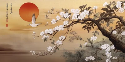 Japanese Folk Art Painting