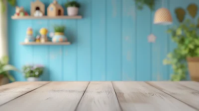 Wooden Table in Children’s Room