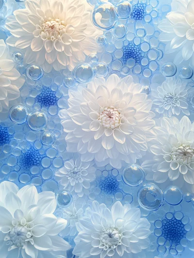 Dahlia Flower Artwork