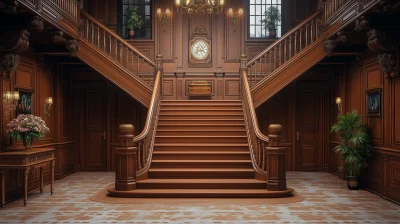 Elegant Manor Staircase