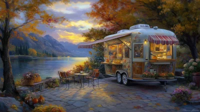 Autumn Lake Coffee Shop