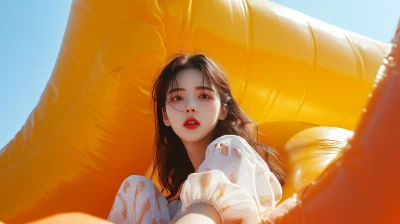 Jacquemus Bouncy Castle Photoshoot