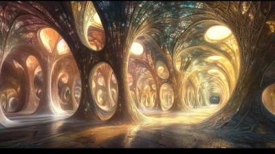 Alien Chamber of Organic and Fractal Architecture