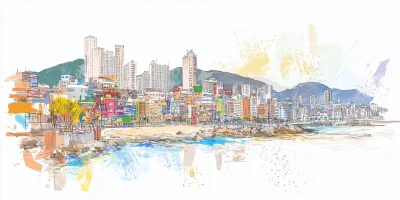 Busan City Panorama