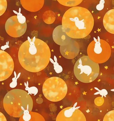 Rabbit pattern among circles