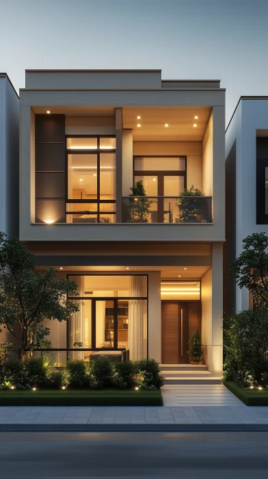 Modern Minimalist Townhouse Design