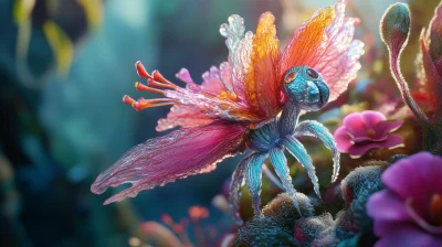 Fantasy 3D Florastic Humans