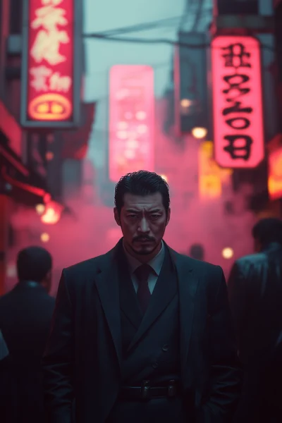 Tomagochi Yakuza Gang in Pink Fog