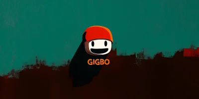 Cartoon Logo Design with Text ‘GIGBO’