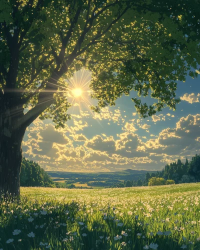 Norwegian Meadow in Summer