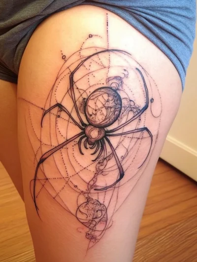 Intricate Spider Tattoo