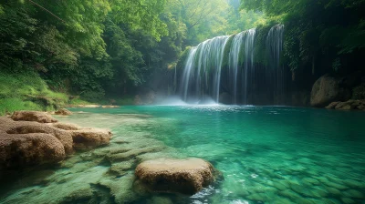 Picturesque Waterfall