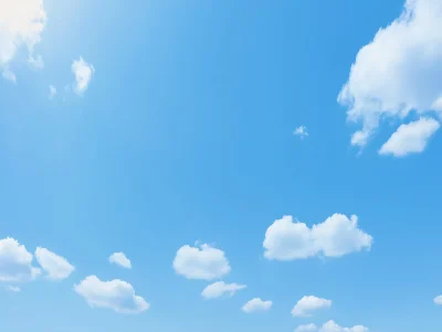 Blue Sky with White Clouds