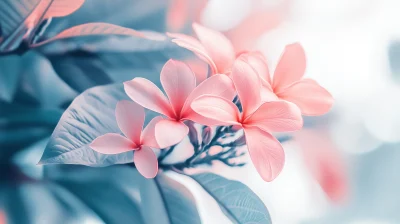 Summer Leaves and Plumerias