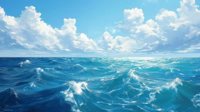 Blue Ocean and Sky