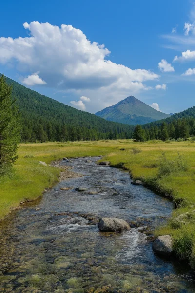 Mountain River in Altai