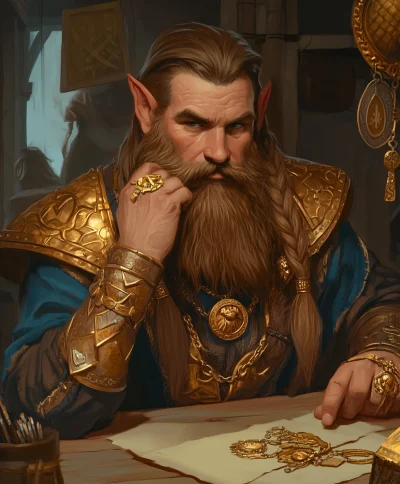 Dwarven Goldsmith Portrait