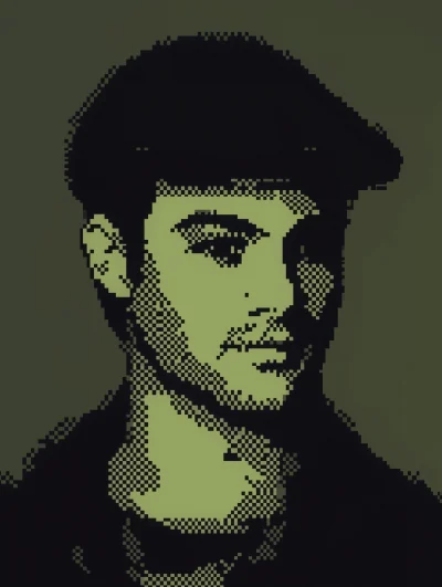 Portrait of a young man with a flat cap