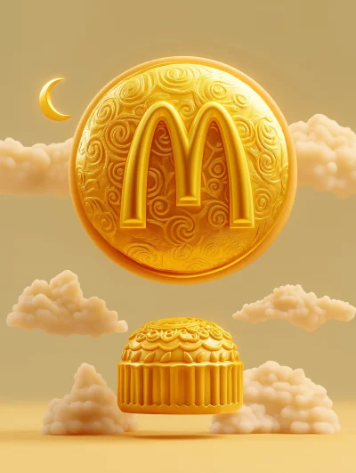 Mooncake with McDonald’s Inspired Design