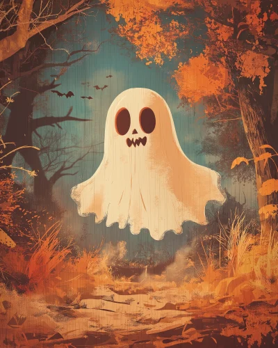 Vintage Halloween Ghost