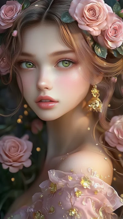 Stunning Rose Girl