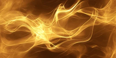 Golden Smoke Swirls Background