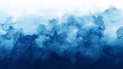 Blue Watercolor Ombre Background