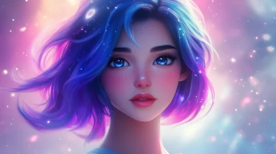 Dreamy Outer Space Portrait