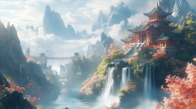 Chinese Ancient Fantasy Temple