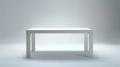 Sleek Minimalist White Table