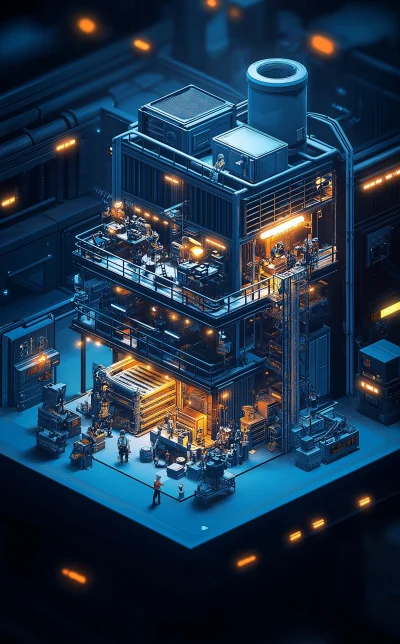 Industrial Factory Illustration