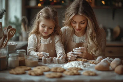 Baking Christmas Cookies